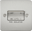 10A Fan Isolator Switch - Brushed Chrome