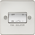 10A Fan Isolator Switch - Polished Chrome