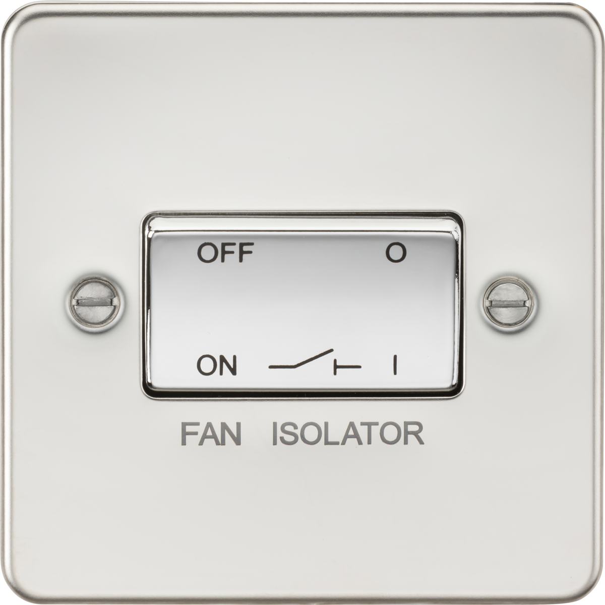 10A Fan Isolator Switch - Polished Chrome