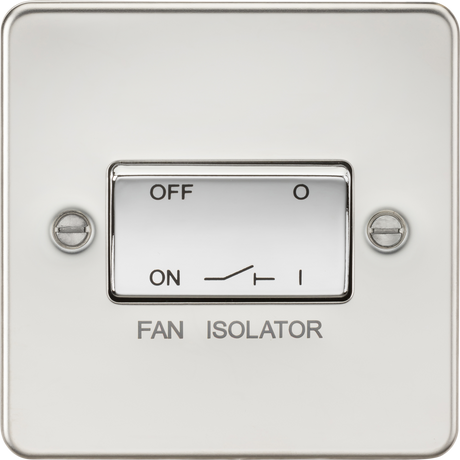 10A Fan Isolator Switch - Polished Chrome