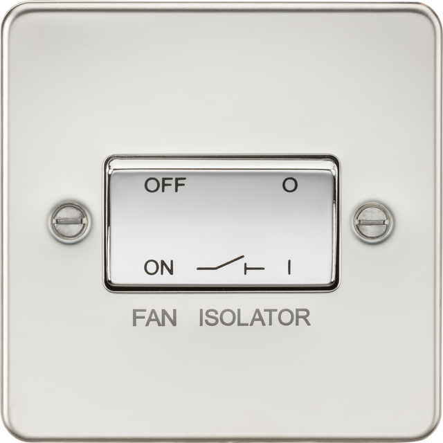 10A Fan Isolator Switch - Polished Chrome