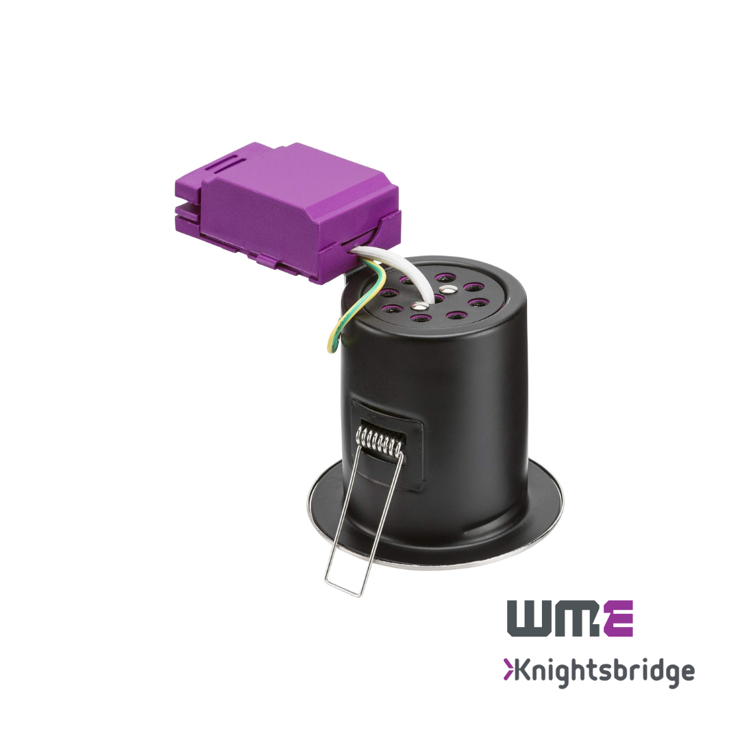 Knightsbridge: VFCFW, Fixed GU10 Fire-Rated Downlight, 230V, 35W Max, White, IP20