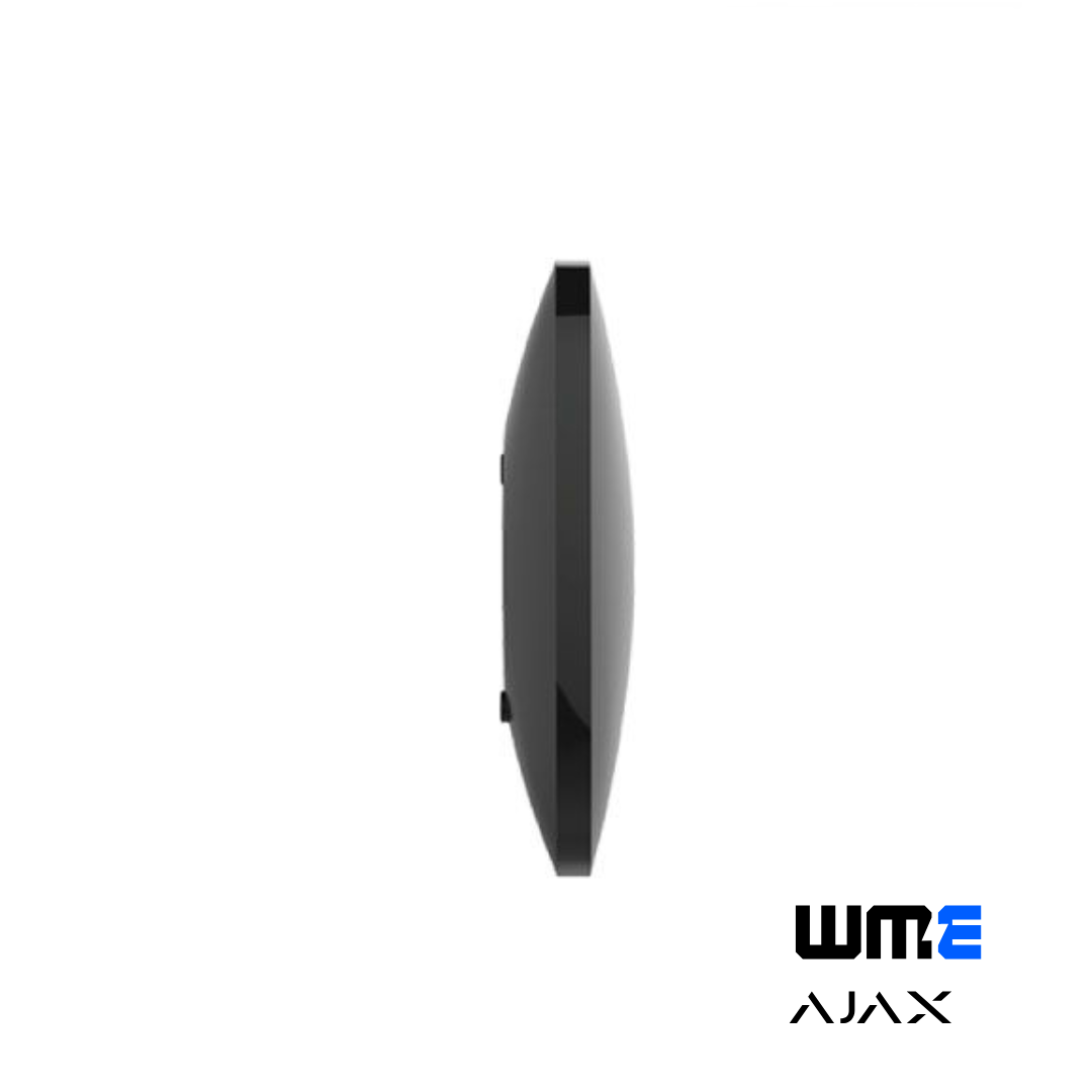 Ajax: HUB2(BLACK), Hub 2 Intelligent Control Panel, Black, Multiple Communication Channels, Visual Alarm Verification