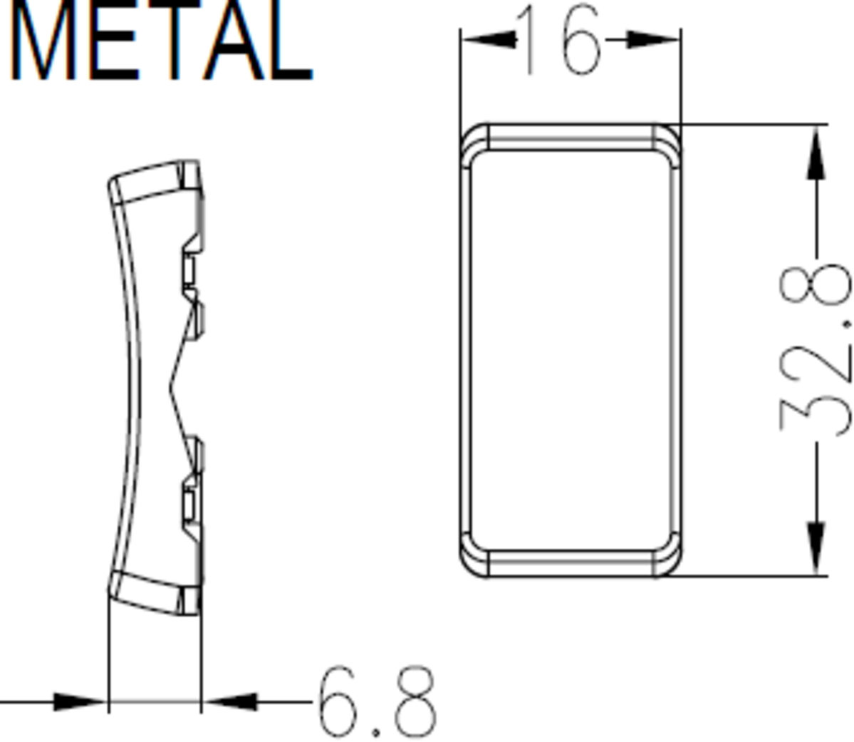 ML Accessories Switch Cover "Marked FAN" - Anthracite Angle View