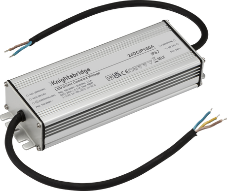 24V IP67 100W DC LED Driver - Constant Voltage