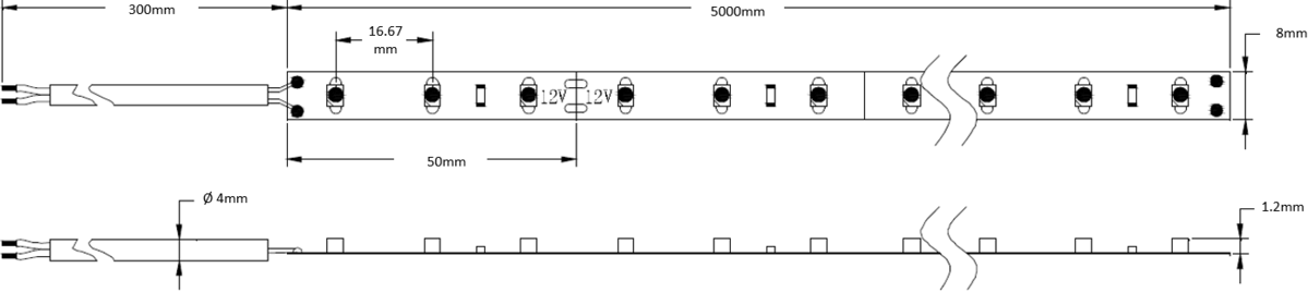 LED Flex Cool White 4000K 5 Metres