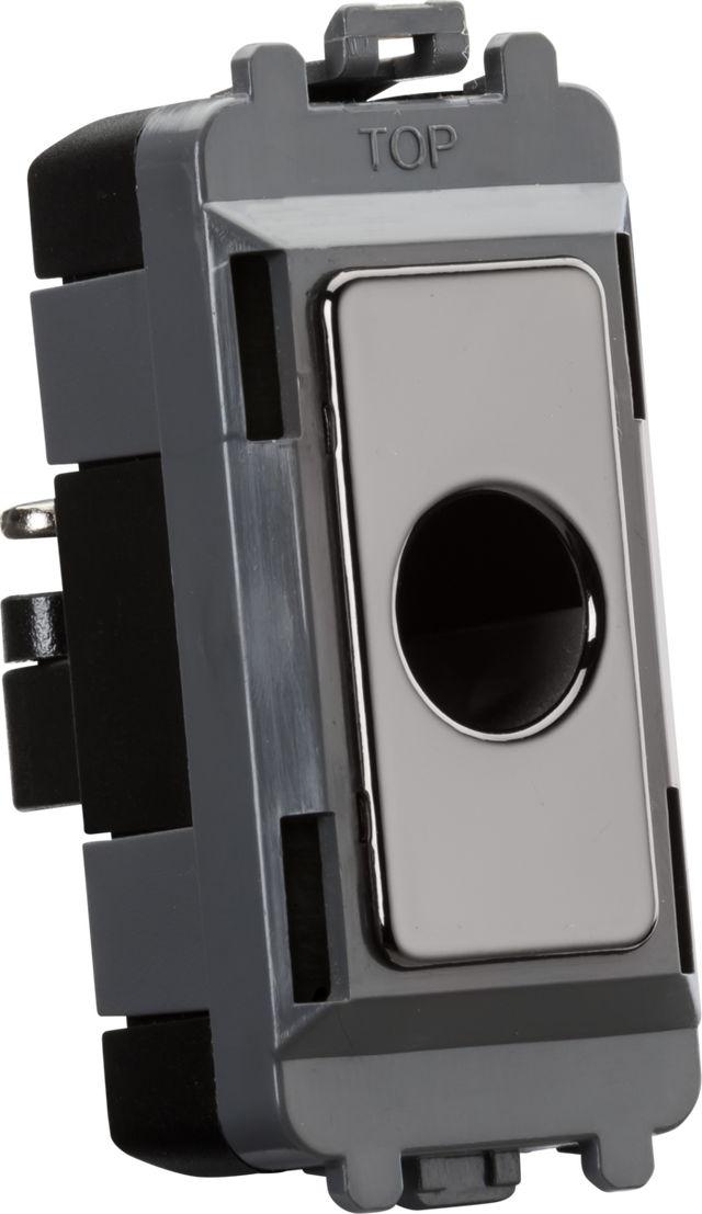 Flex Outlet Module Up To 10mm - Black Nickel