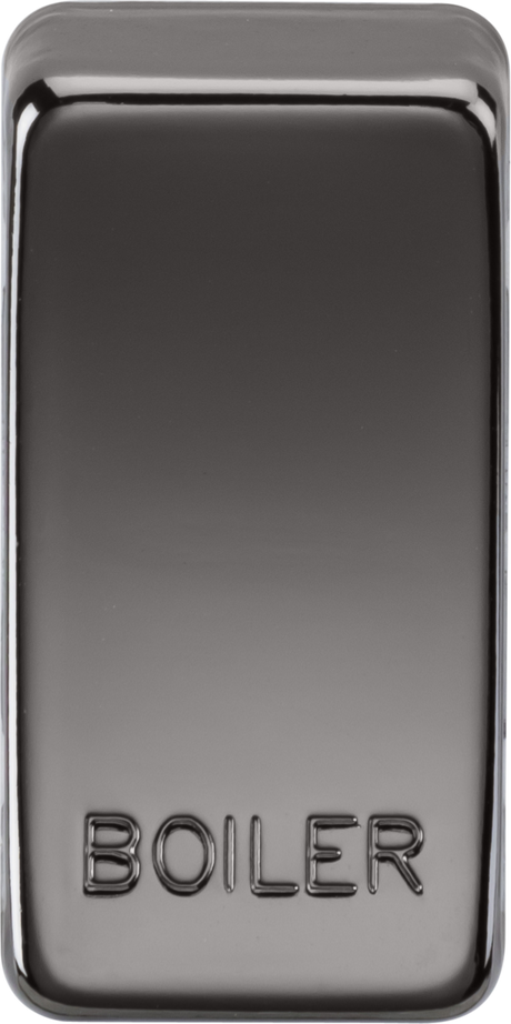 Switch Cover "Marked BOILER" - Black Nickel