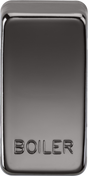 Switch Cover "Marked BOILER" - Black Nickel