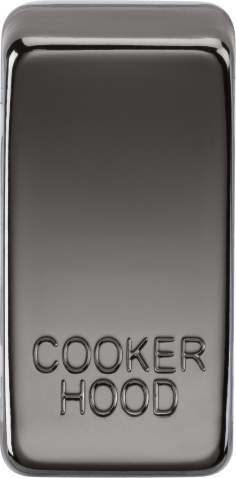 Switch Cover Marked COOKER HOOD - Black Nickel GDCOOKBN