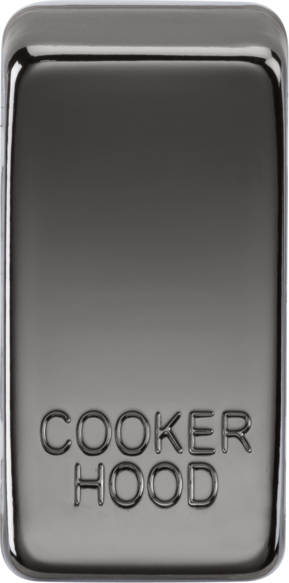 Switch Cover Marked COOKER HOOD - Black Nickel GDCOOKBN