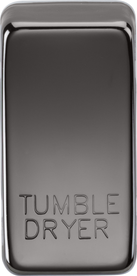 Switch Cover Marked TUMBLE DRYER - Black Nickel