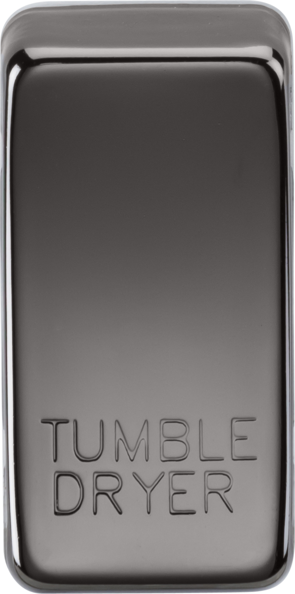 Switch Cover Marked TUMBLE DRYER - Black Nickel