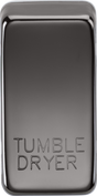 Switch Cover Marked TUMBLE DRYER - Black Nickel