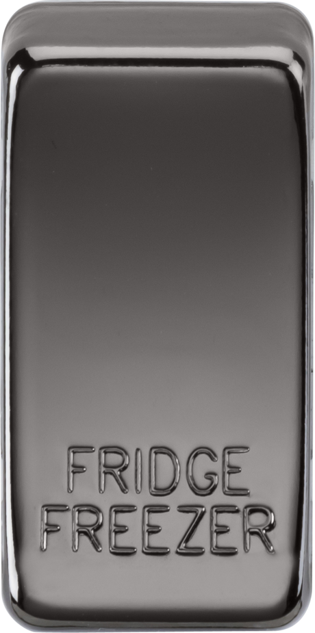 Switch cover marked FRIDGE FREEZER in black nickel - ML Accessories