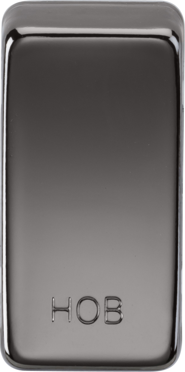 Switch Cover 'Marked HOB' - Black Nickel