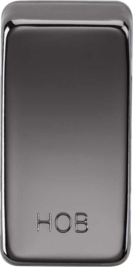 Switch Cover 'Marked HOB' - Black Nickel