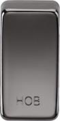 Switch Cover 'Marked HOB' - Black Nickel
