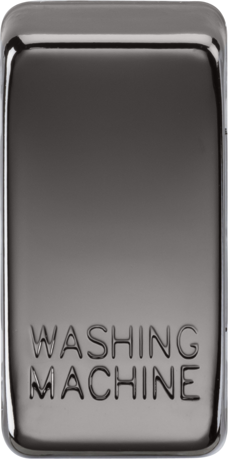 Switch Cover Marked WASHING MACHINE - Black Nickel