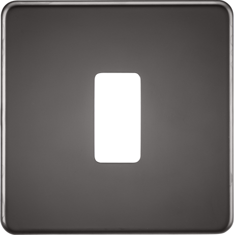 Screwless 1G Grid Faceplate in Black Nickel