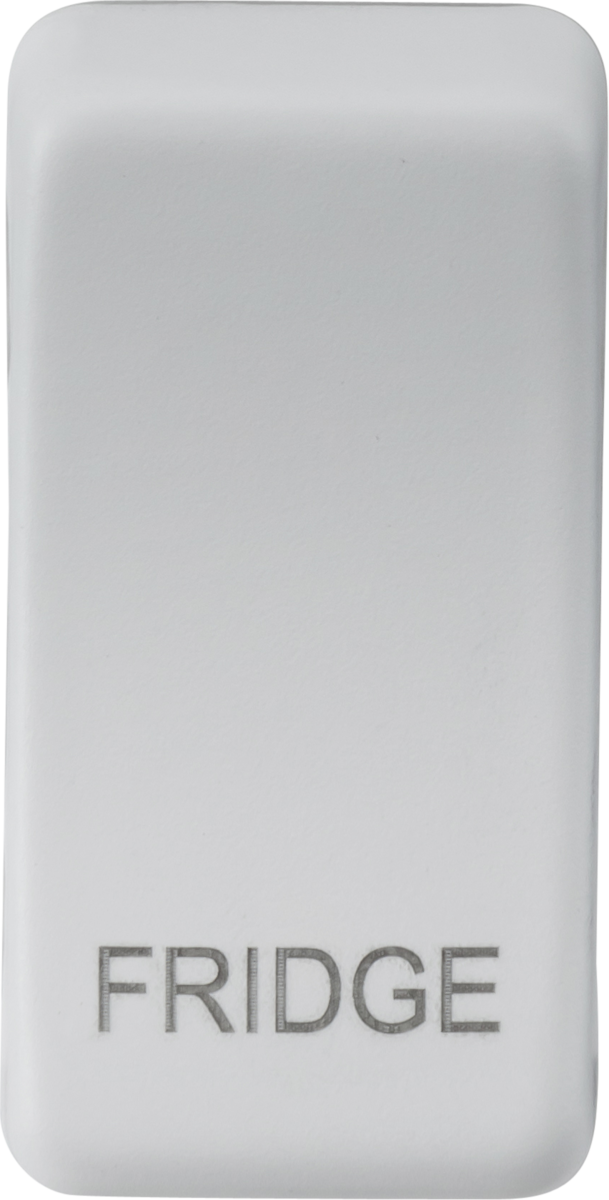 Switch Cover 'Marked FRIDGE' - Matt White
