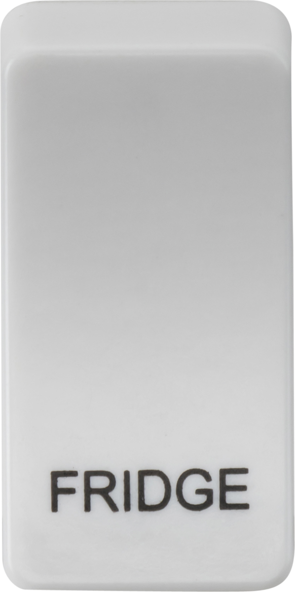 Switch Cover Marked FRIDGE - White