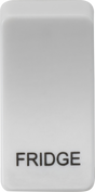 Switch Cover Marked FRIDGE - White