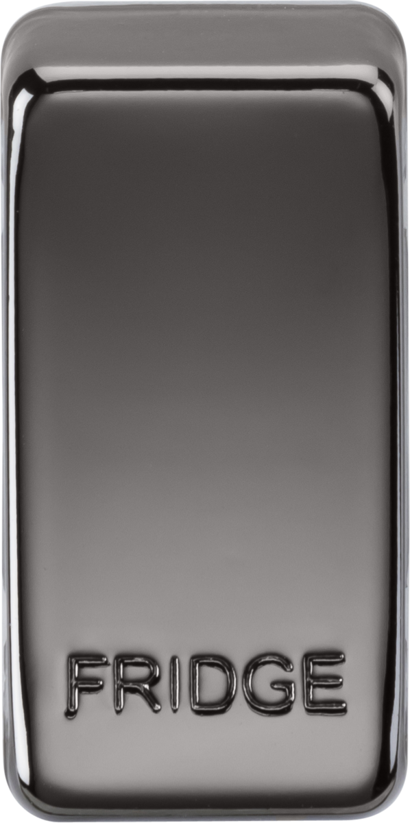 Switch Cover Marked FRIDGE - Black Nickel by ML Accessories