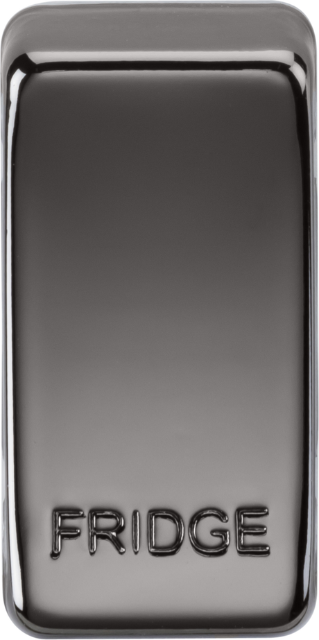 Switch Cover Marked FRIDGE - Black Nickel by ML Accessories