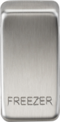 Switch Cover Marked FREEZER - Brushed Chrome