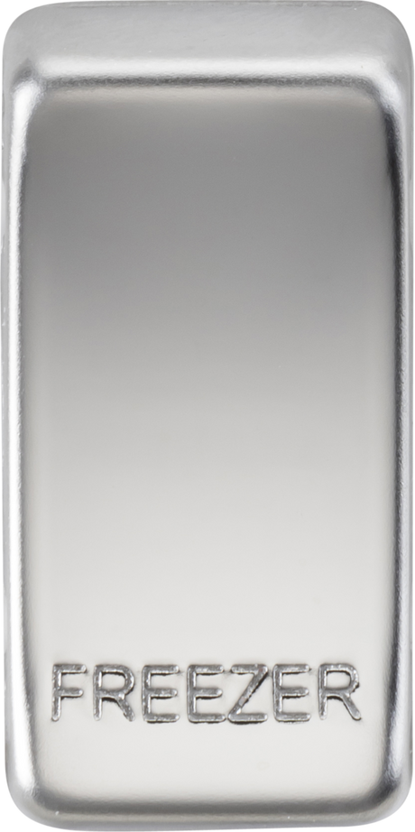 Switch Cover marked FREEZER - polished chrome