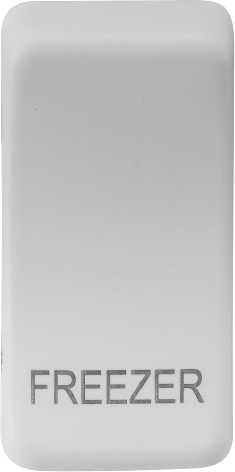 Switch Cover 'Marked FREEZER' - Matt White