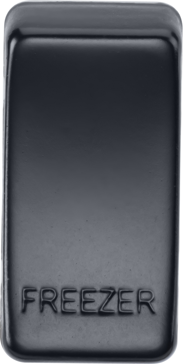 Switch Cover Marked FREEZER - Matt Black
