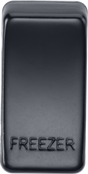 Switch Cover Marked FREEZER - Matt Black