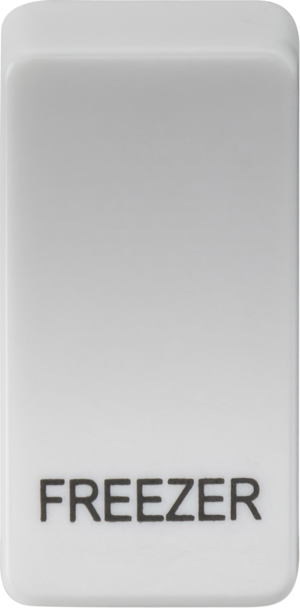 Switch Cover 'Marked FREEZER' - White