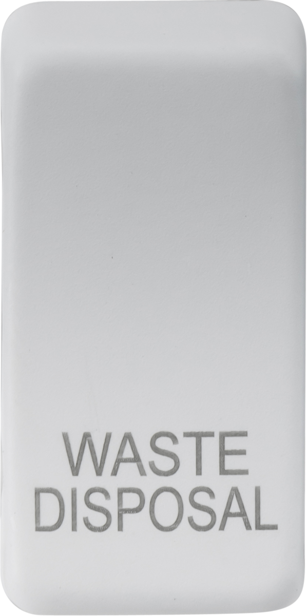 ML Accessories Switch Cover "Marked WASTE DISPOSAL" - Matt White