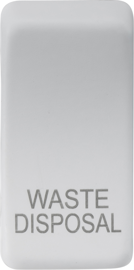 ML Accessories Switch Cover "Marked WASTE DISPOSAL" - Matt White