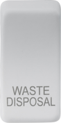 ML Accessories Switch Cover "Marked WASTE DISPOSAL" - Matt White