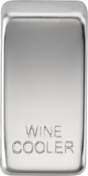 Switch Cover Marked WINE COOLER in Polished Chrome