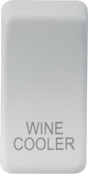 ML Accessories Switch Cover Marked WINE COOLER in Matt White