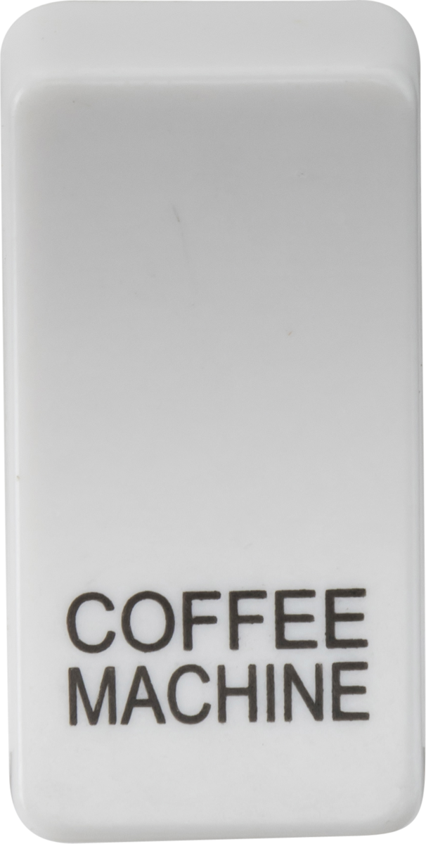 ML Accessories Switch Cover 'Marked COFFEE MACHINE' - White