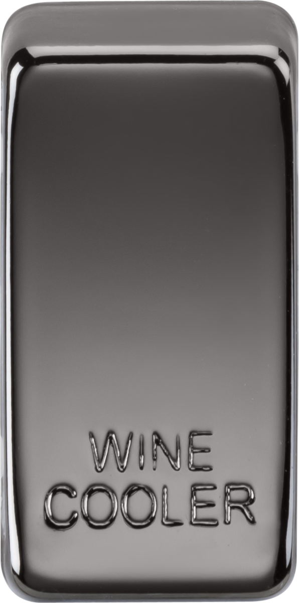 Switch Cover 'Marked WINE COOLER' - Black Nickel