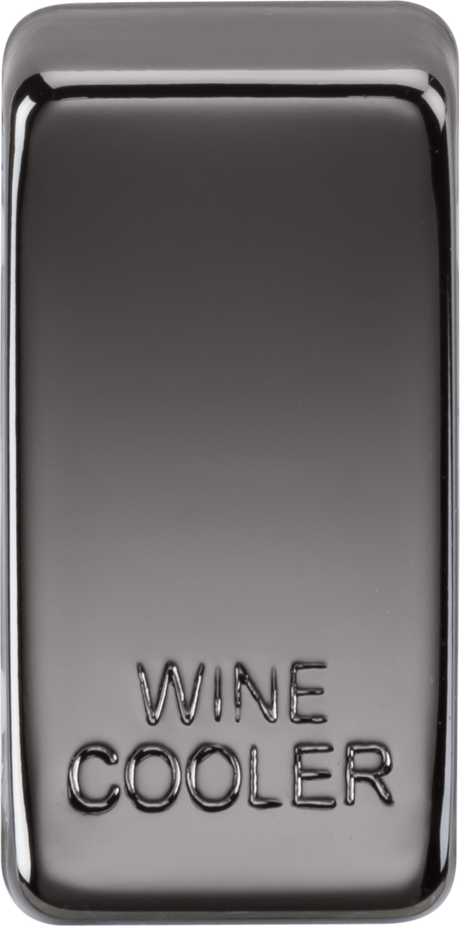 Switch Cover 'Marked WINE COOLER' - Black Nickel