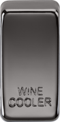 Switch Cover 'Marked WINE COOLER' - Black Nickel