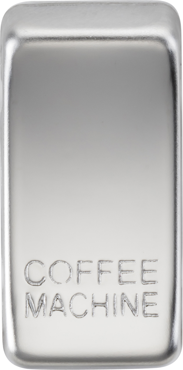 Switch Cover Marked COFFEE MACHINE - Polished Chrome