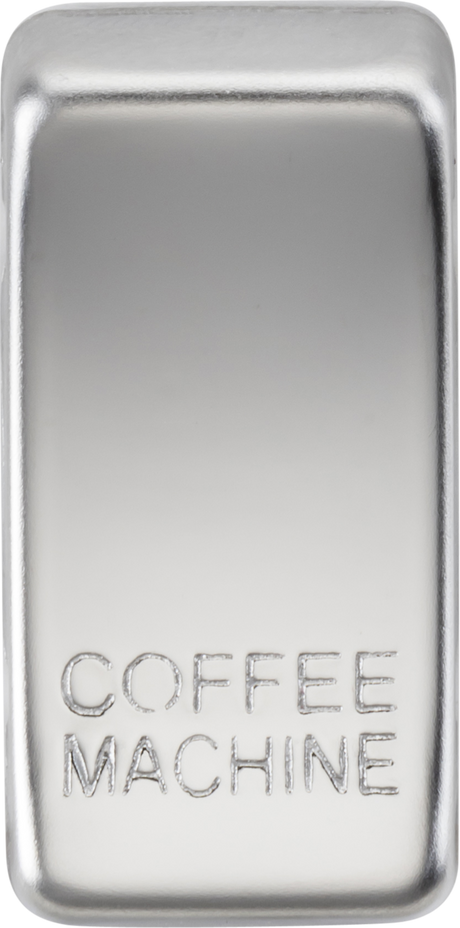 Switch Cover Marked COFFEE MACHINE - Polished Chrome
