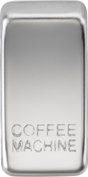 Switch Cover Marked COFFEE MACHINE - Polished Chrome
