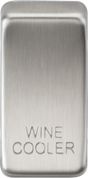 Switch Cover Marked WINE COOLER - Brushed Chrome