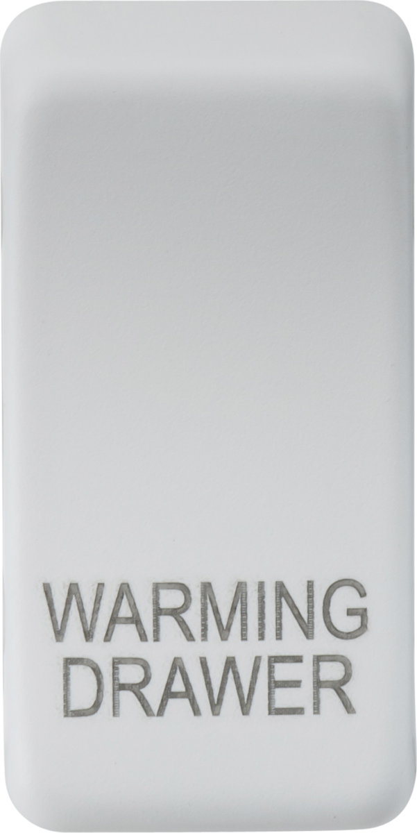 ML Accessories GDWARMMW Matt White Warming Drawer Switch Cover