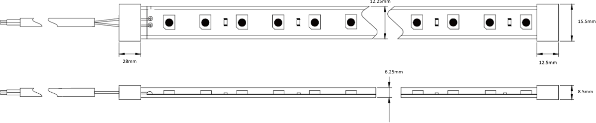 Secondary View of LFC24IPRGB 24V IP67 LED Flex RGB 30 Metres